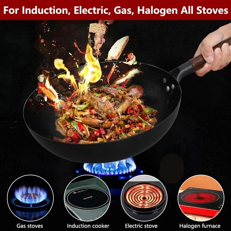 Wajan Baja Karbon 32cm, Wajan - Wok Electric Flat ulasan dan harga