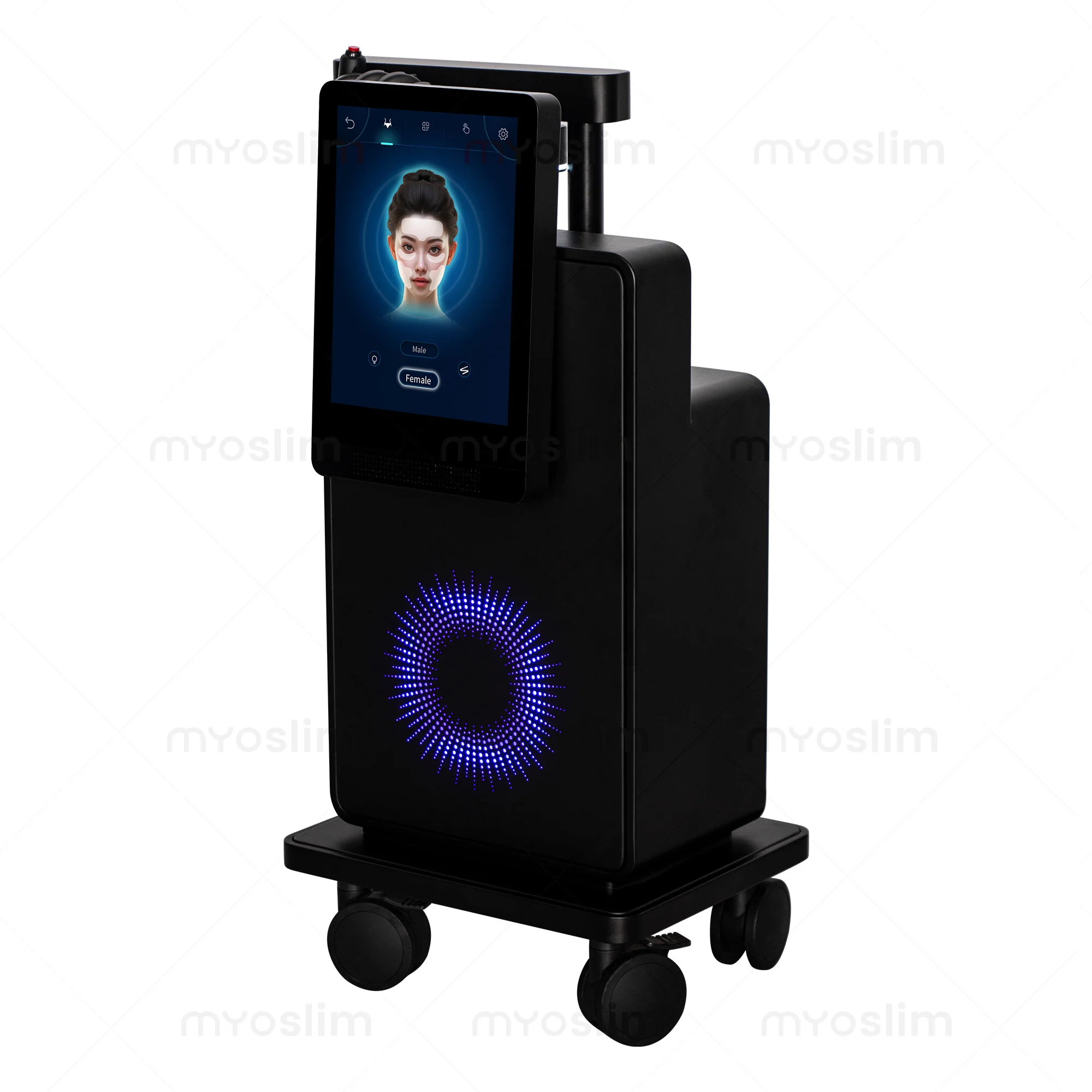 MYOslim RF Machine d'électrotimulation faciale professionnelle Emrf visage Lifting PEFACE sculpter coussinets faciaux dispositif de massage