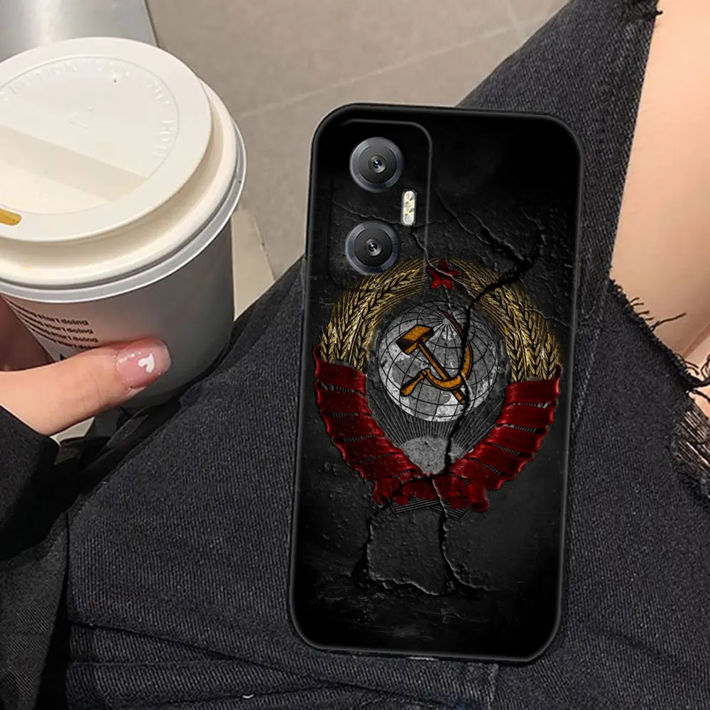 Fag Emblem Of Russia CCCP Phone Case For Infinix ZERO TECNO CAMON SPARK 20 30 30S 40 POVA 5 6 7 POP SMAR 8 9 10 DIY Shell Cover