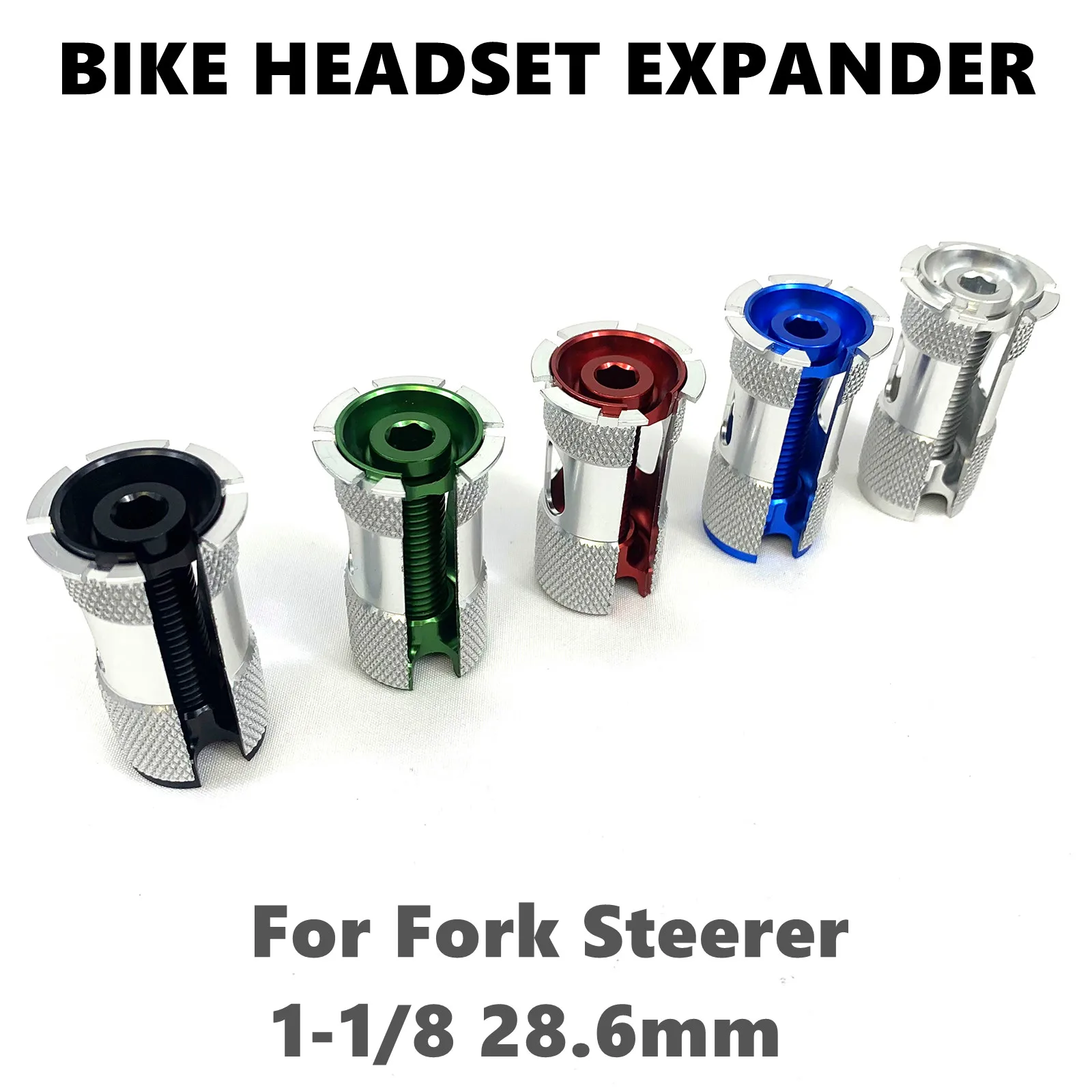 Bicycle 28.6mm Fork Expander Aluminum Bike Expansion Flower For ACR CO Handlebar  Headset Sun Hanging Core Compression Plug