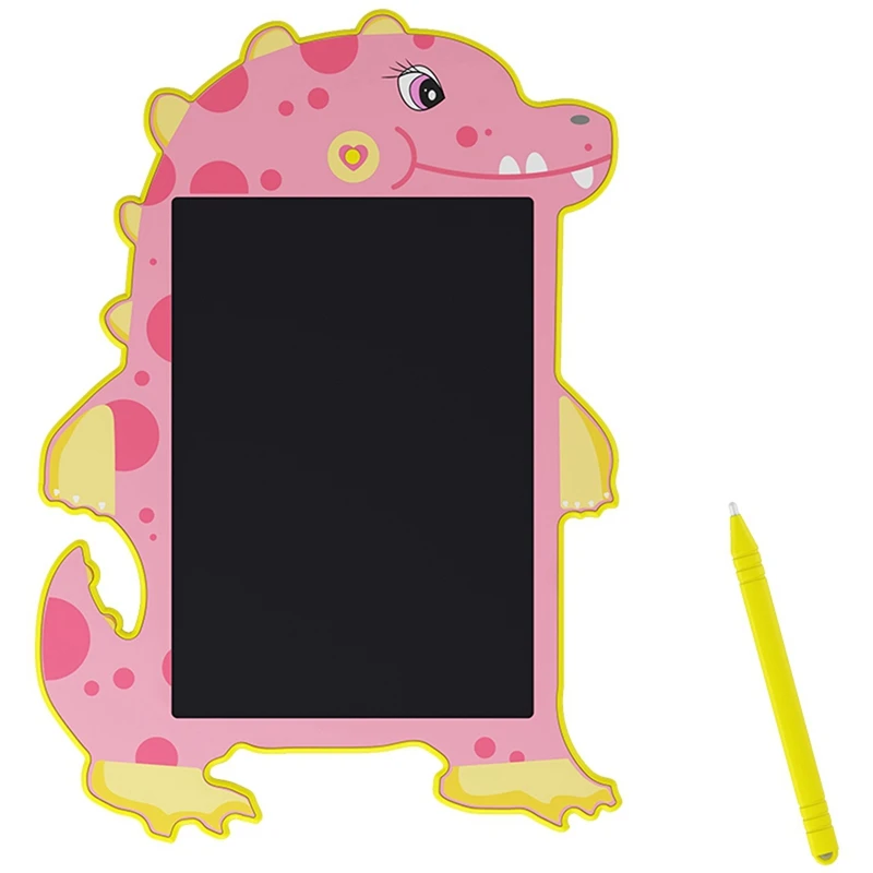 8.5 Polegada prancheta dinossauro rosa brinquedo lcd escrita tablet almofada crianças desenho tablet brinquedo educativo para menino menina fácil de usar