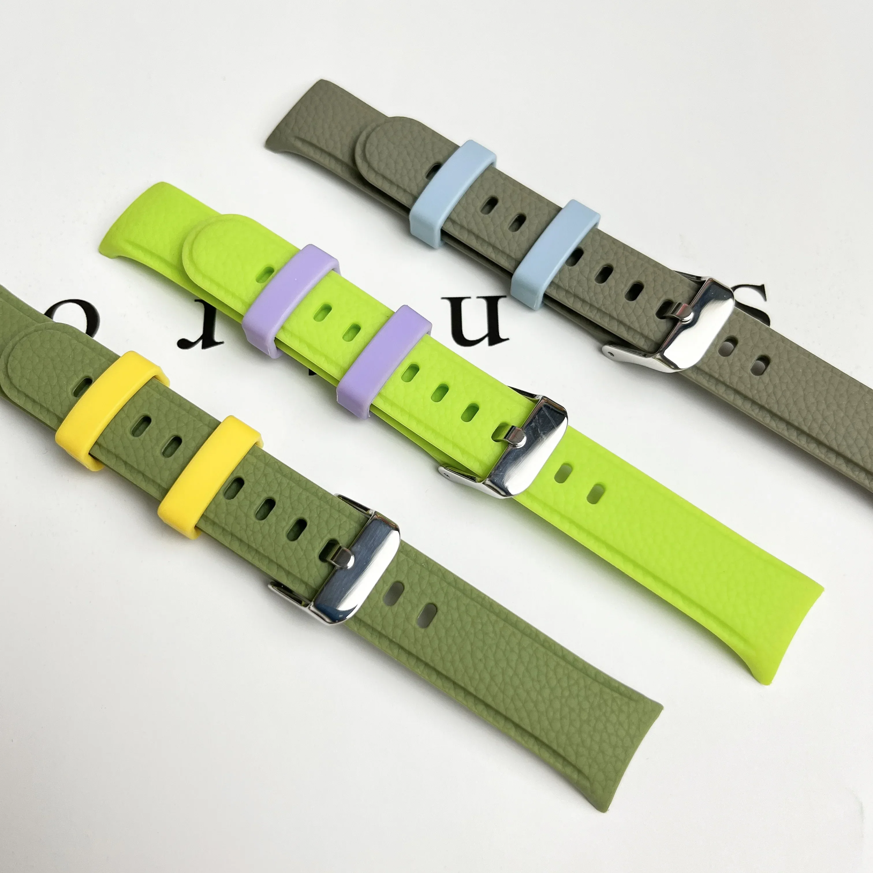 Faux Leather Texture Silicone Strap for Mi Band 9 8 Accessories Sport Rubber SmartWatch Wristband Correa for Xiaomi MiBand 9