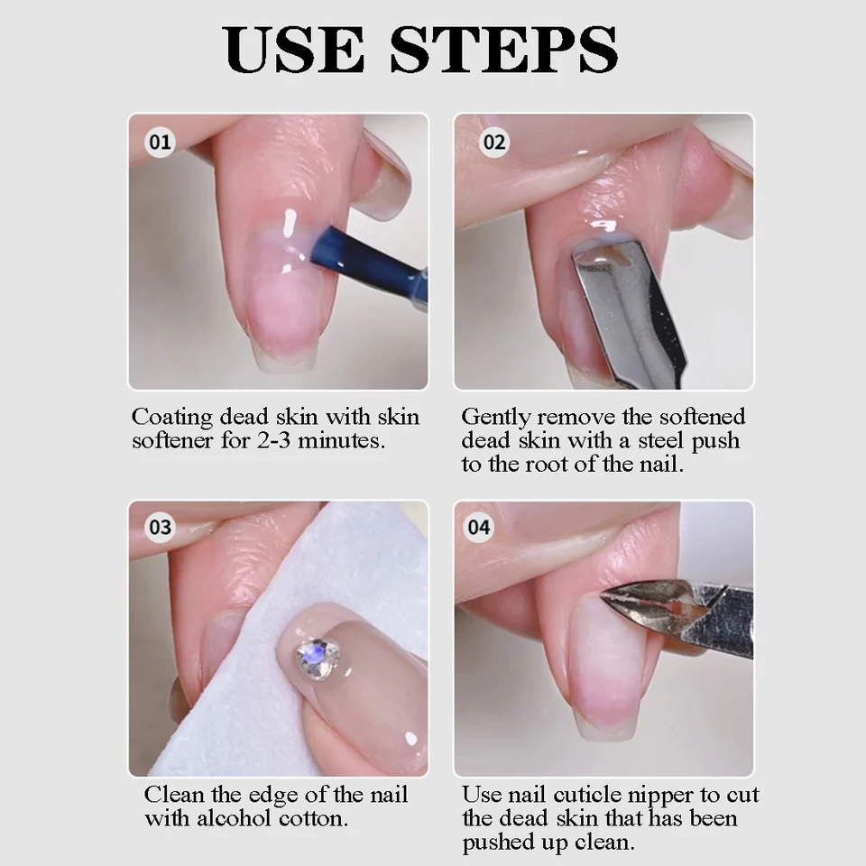 SALVMARY tijeras de acero inoxidable para cutículas recortador de piel muerta para manicura 5