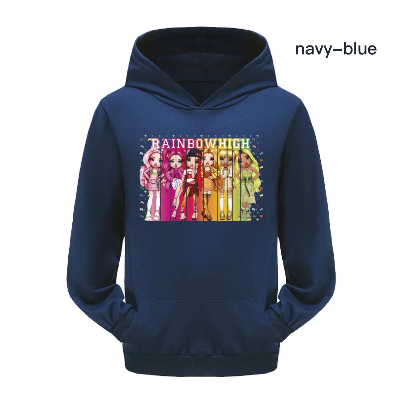 

New Rainbow High Pocket Sweater Kids Hoodies Toddler Girl Autumn Clothes Girl Sweatshirt Boys Hoodie Kids New Fashion Jackets
