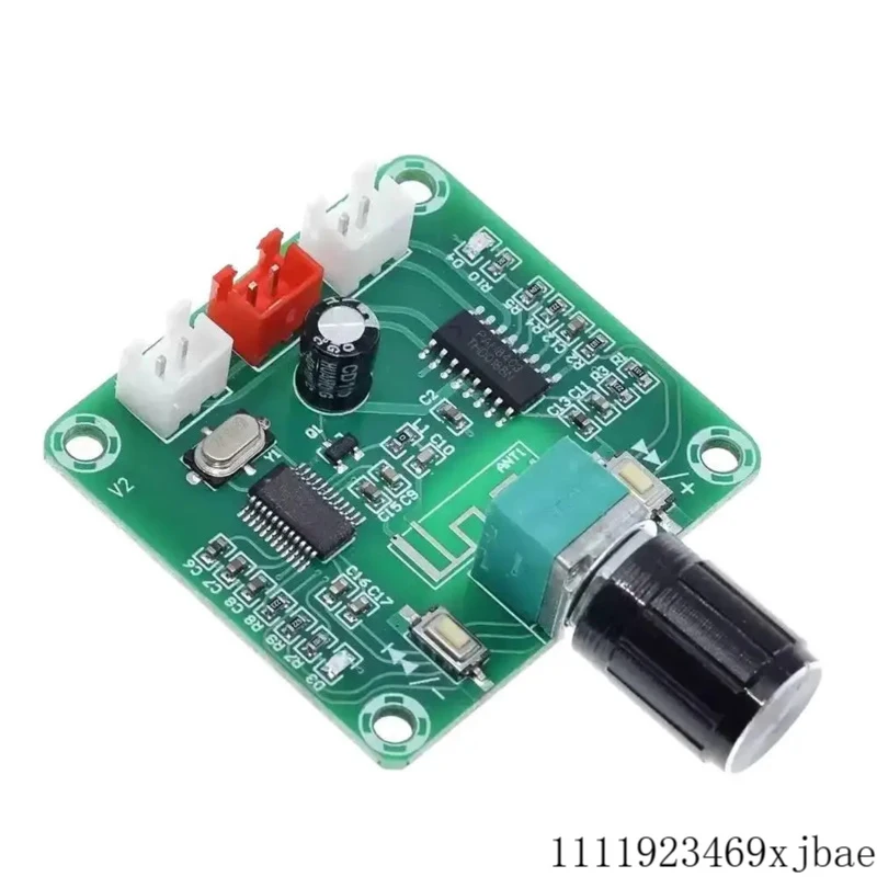 

Bluetooth 5.0 Class D Amplifier Board PAM8403 Audio Amplifier 2.0 Channel Stereo 5WX2 Digital Amplifier Volume Adjustable