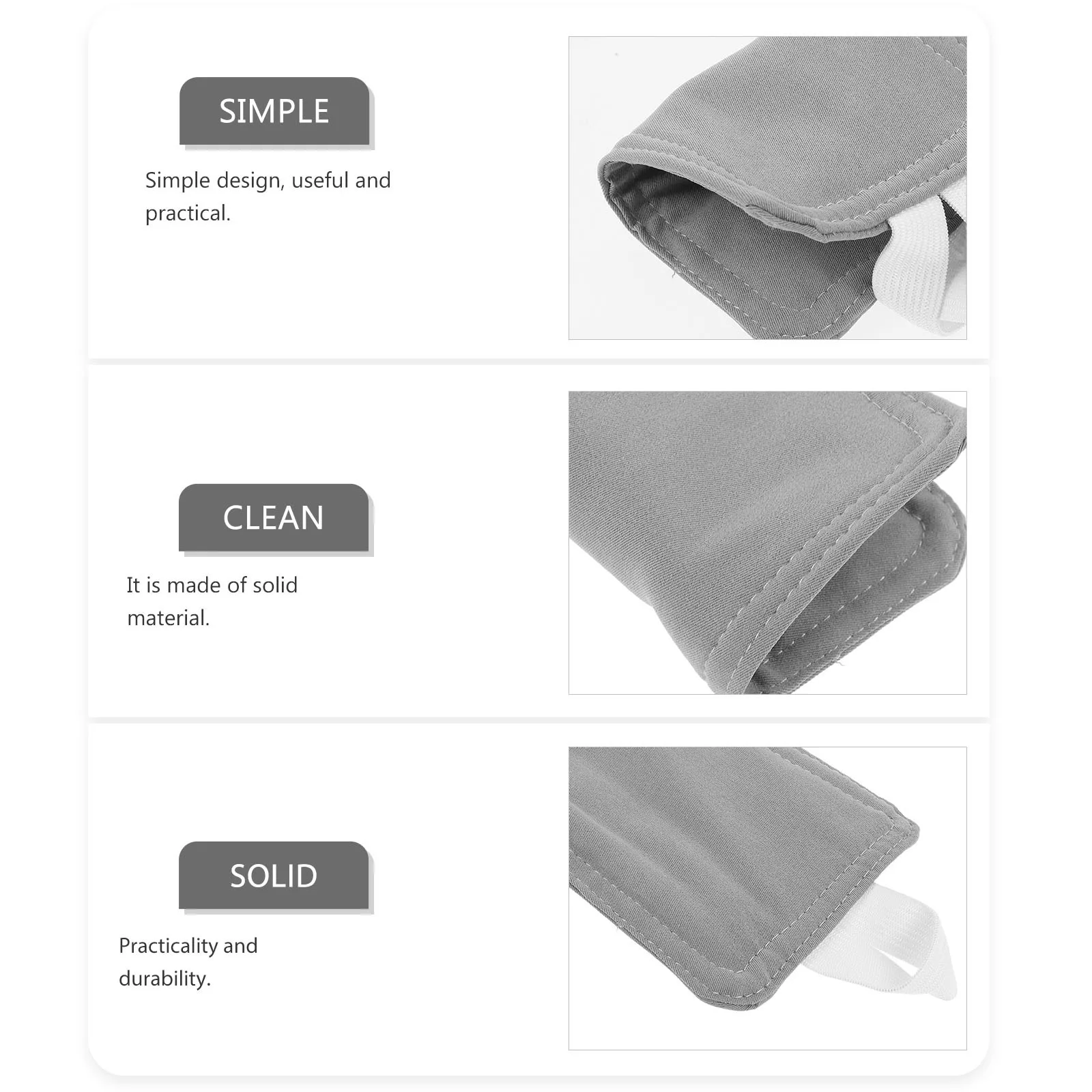 2 قطعة قفل الباب المثبط كم القماش ارتداء مقاومة للخدش تتلاشى أربطة مرنة تناسب جميع الأبواب إغلاق هادئ لغرفة النوم