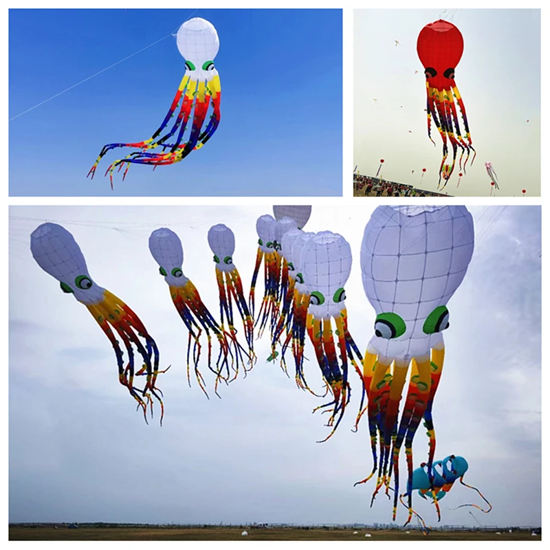 New 13m large octopus kites for adult flying toys kite reel inflatable kite flying dragon professional kite flies Libido Gel fun