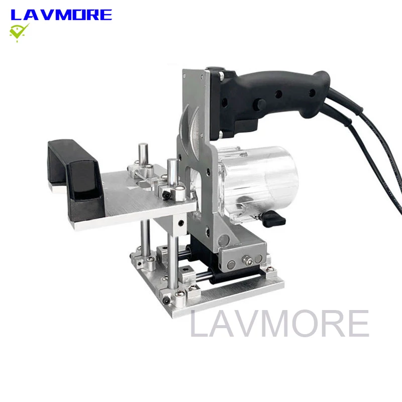 

Woodworking Slotting Locator Trimming Machine Compact Router 2 in 1 Invisible Fastener Punch Bracket for Wardrobe Cupboard Pane