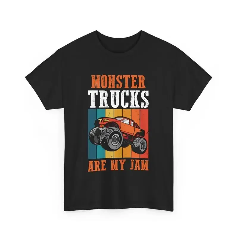 Monster Truck Lover Driver Retro Trucks Are My Jam T Shirt
