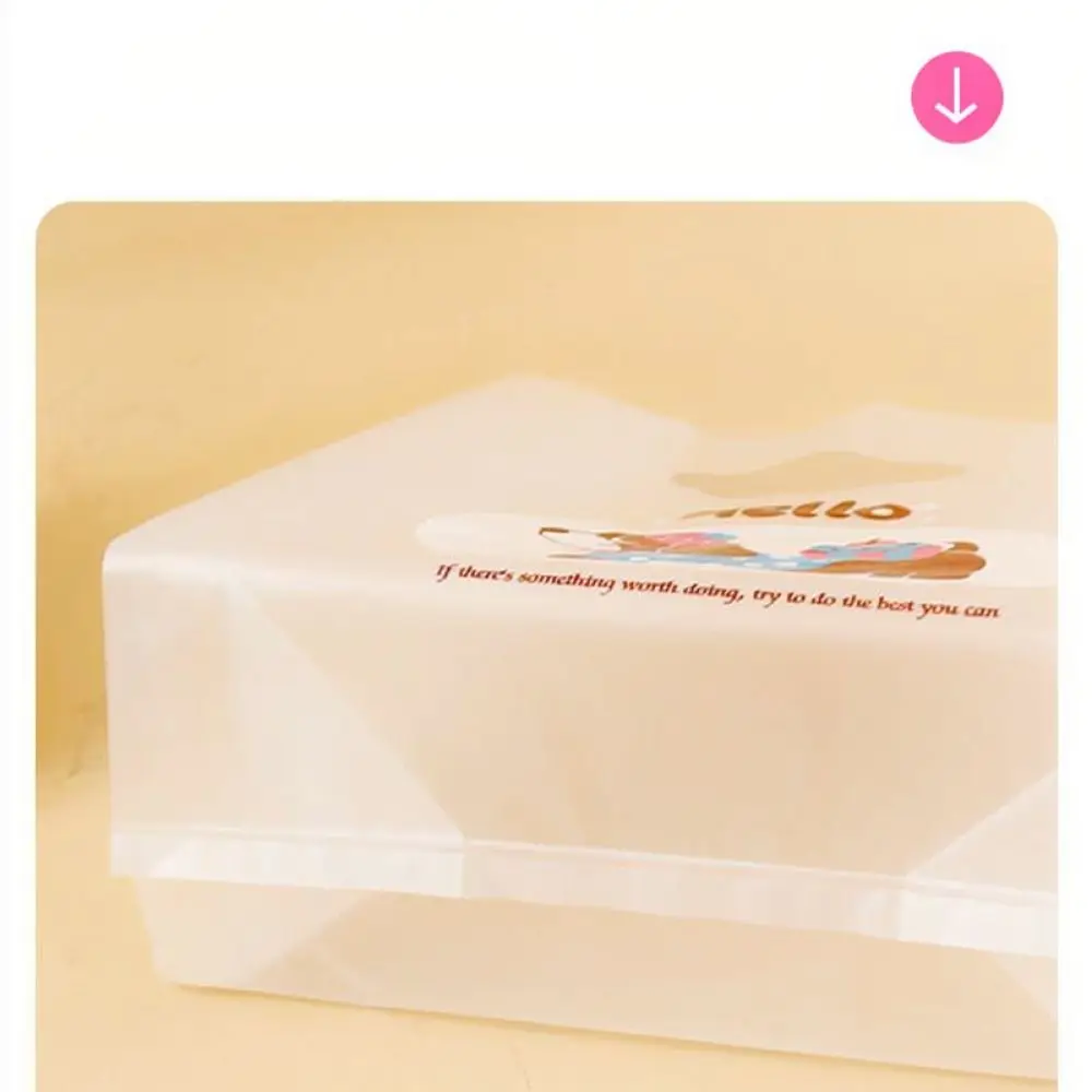 Reusable Style Plastic Shopping Bag Handle Carrier Pouch For Dessert Cake Bakery Takeout Food Packaging Container