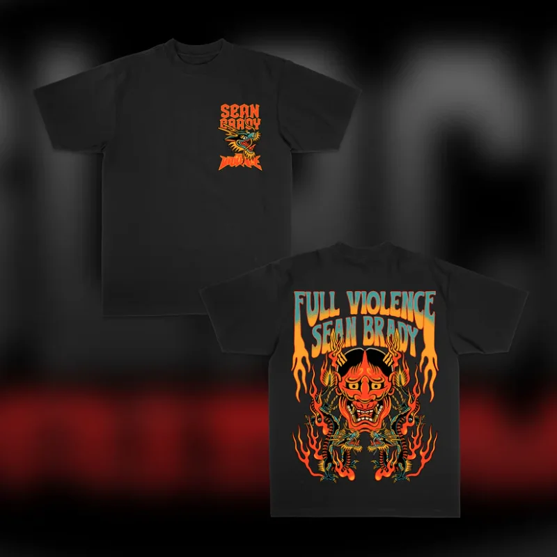 

SEAN BRADY Черная классическая хлопковая верхняя одежда Футболка с короткими рукавами Свободный мужской и женский удобный универсальный топ с короткими рукавами