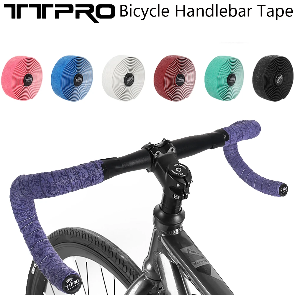 TTPRO Bicycle Handlebar Tape Ultralight Non-Slip Belt Wear-Resistant Shock For Road Bicycle Cycling Accessories