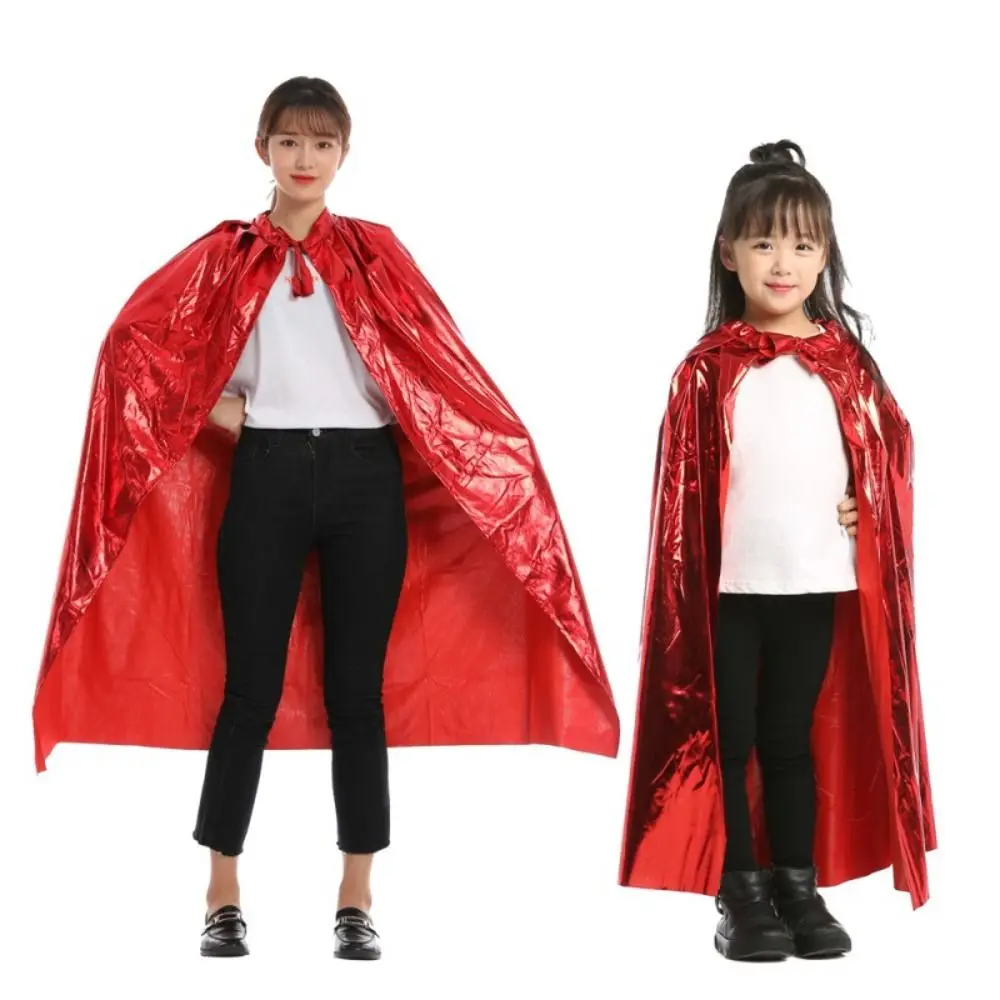 多目的死神マントコート明るい色の魔女ローブナイトクラブバードレスロングケープマントハロウィンコスプレケープ子供