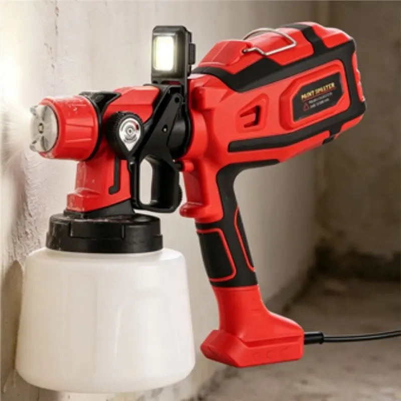ABFS Electric Spray Paint Gun, Variable Flow Control, With Cleaning& Blowing Joints, For Doors, Walls EU Plug Paint Sprayer
