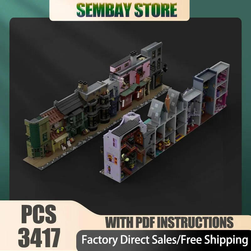 فيلم شعبي Moc قوالب بناء وحدات قطري زقاق 75978 تمديد التكنولوجيا كتل عيد الميلاد لتقوم بها بنفسك لعبة هدايا البناء #1