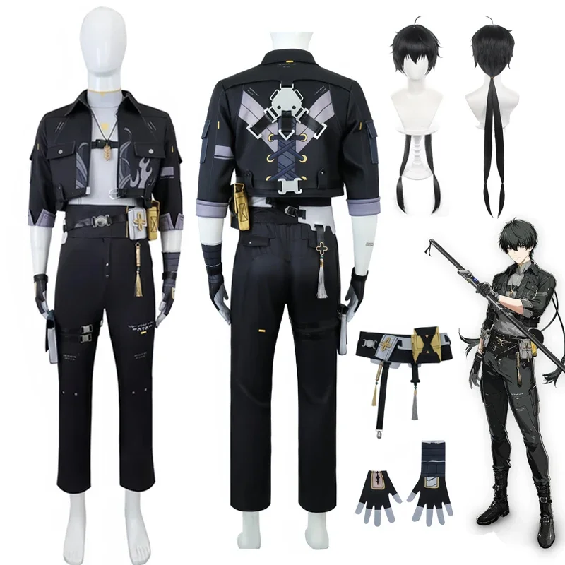 New Game Wuthering Waves Rover Cosplay Costume Rover Male Cosplay Outfit Wig Halloween Carnival Uniform Christmas Party for Men