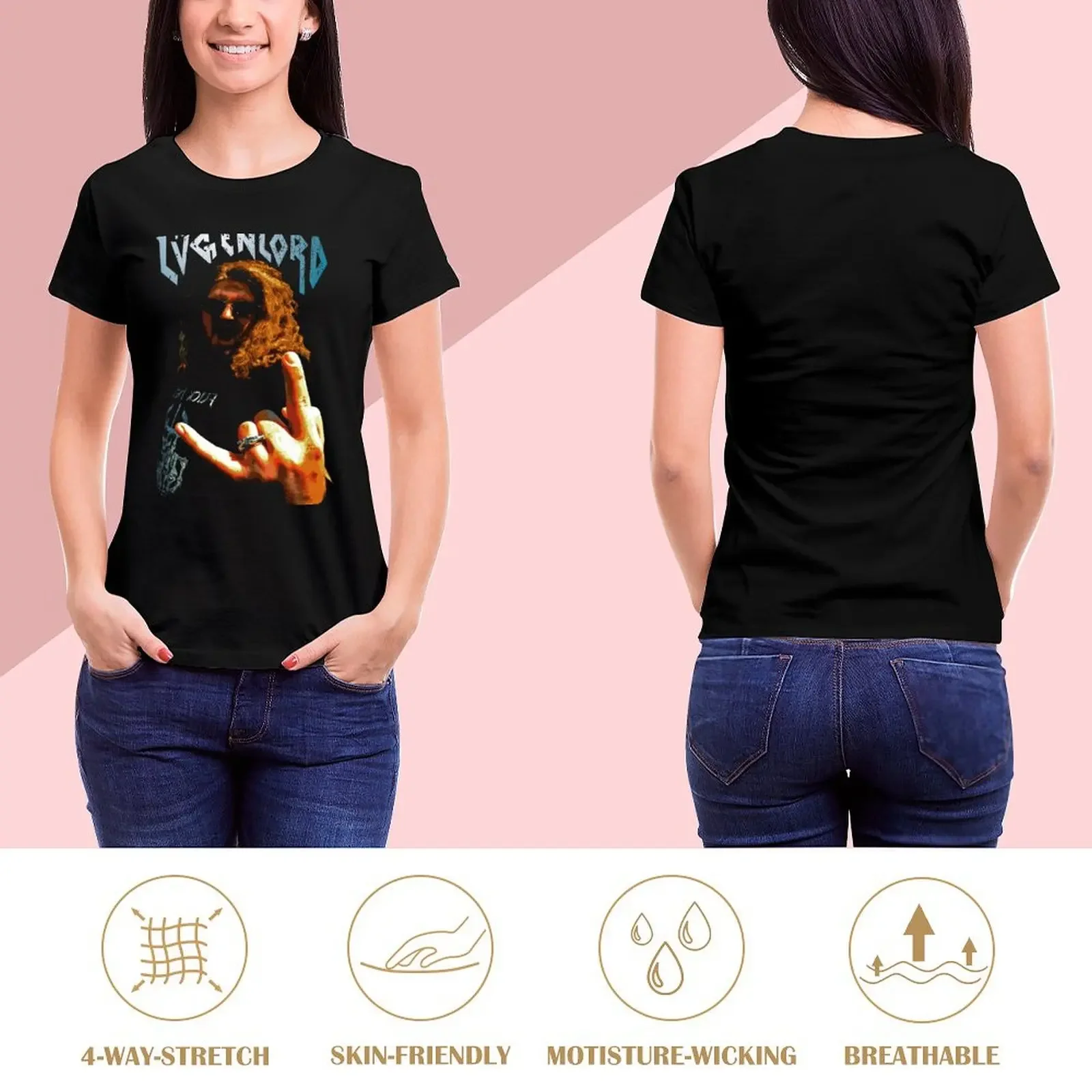 Lügenlord Design T-Shirt Female clothing graphics sports fans plain t shirts for Women