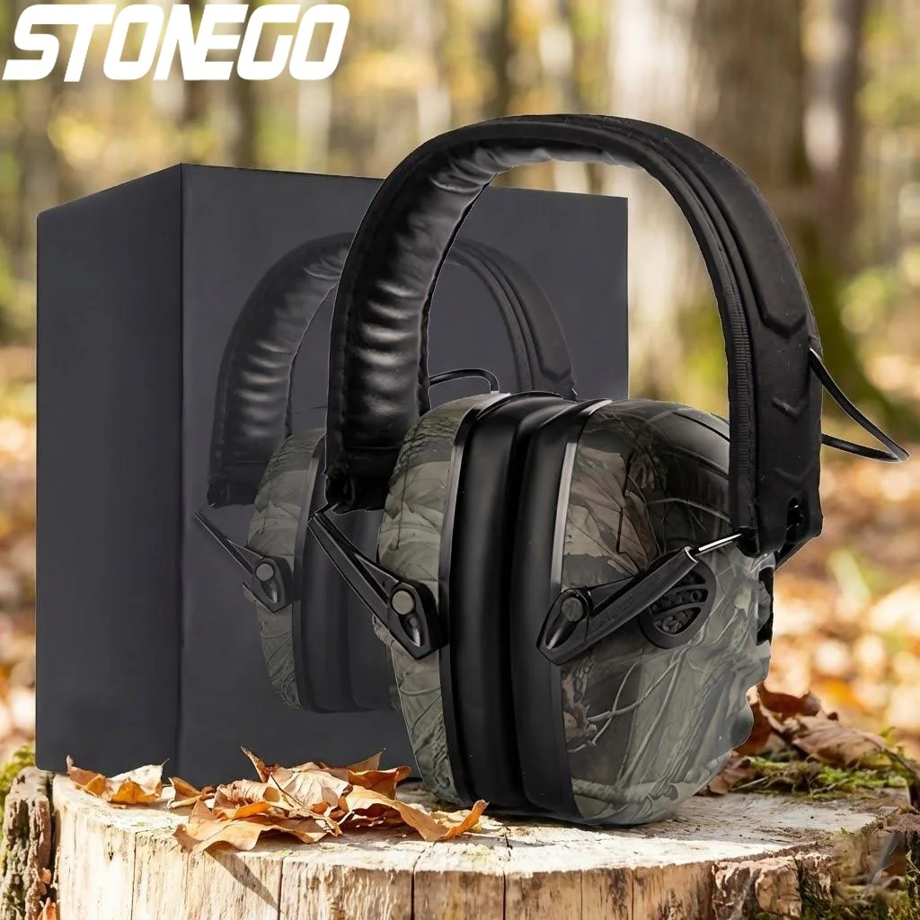 

Тактические наушники для стрельбы с электронным шумоподавлением, защита слуха для охоты на открытом воздухе, регулируемые, комфортные