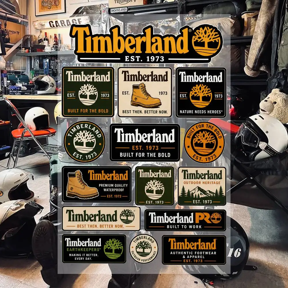 T-imb-e-rla-nD- Aesthetic Graffiti Waterproof PVC Stickers for Car Motorcycle Skateboard Helmet Notebook