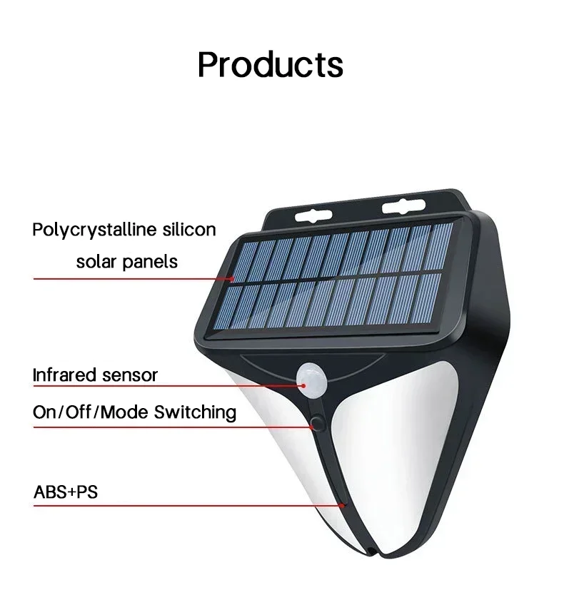 Lampy słoneczne zewnętrzne światła ostrzegawcze wysoka głośność alarmowe światła ogrodzeniowe czujnik ruchu zewnętrzne ostrzeżenie przed stoczniem IP65