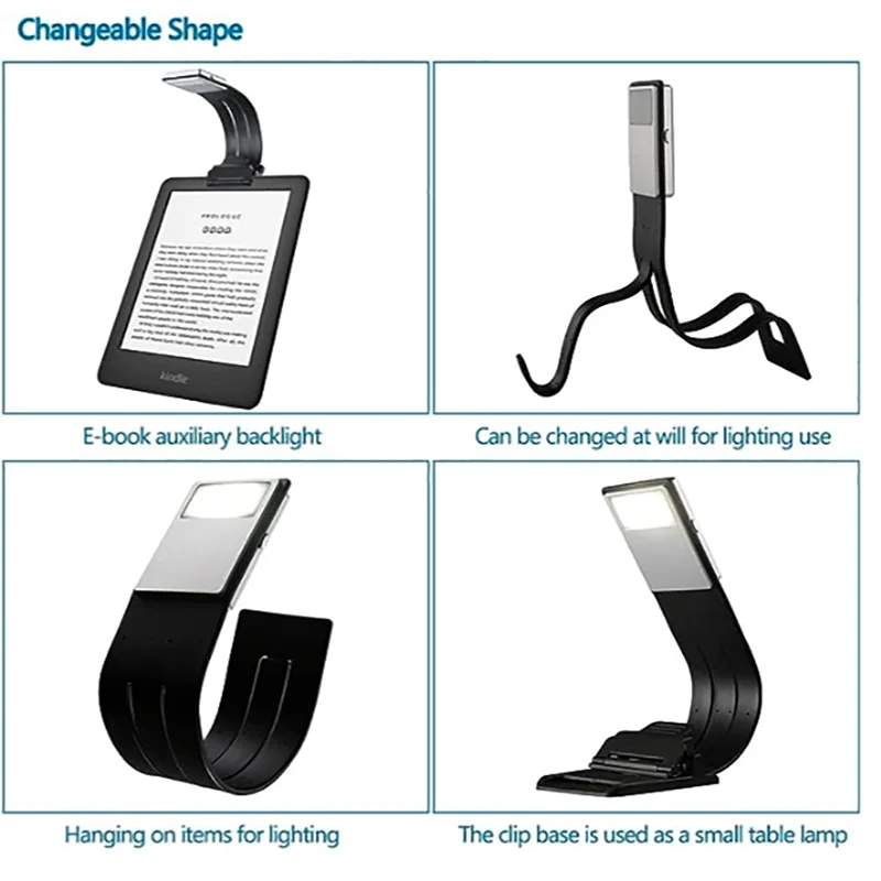 Лампы для чтения для книг в кроватной обложке, с уровнем яркости