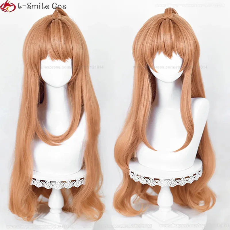 

vivi 2025 Anime × Aisaka Taiga Cosplay 85cm Orange TIGER DRAGON Toradora! Wig Heat Resistant Synthetic Party Wigs