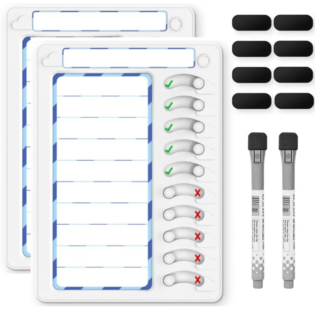 

Magnetic Erasable Chore Chart Checklist Daily Planner Memo Plastic Board Chore Chart Responsibility Behavior Task Planning Board