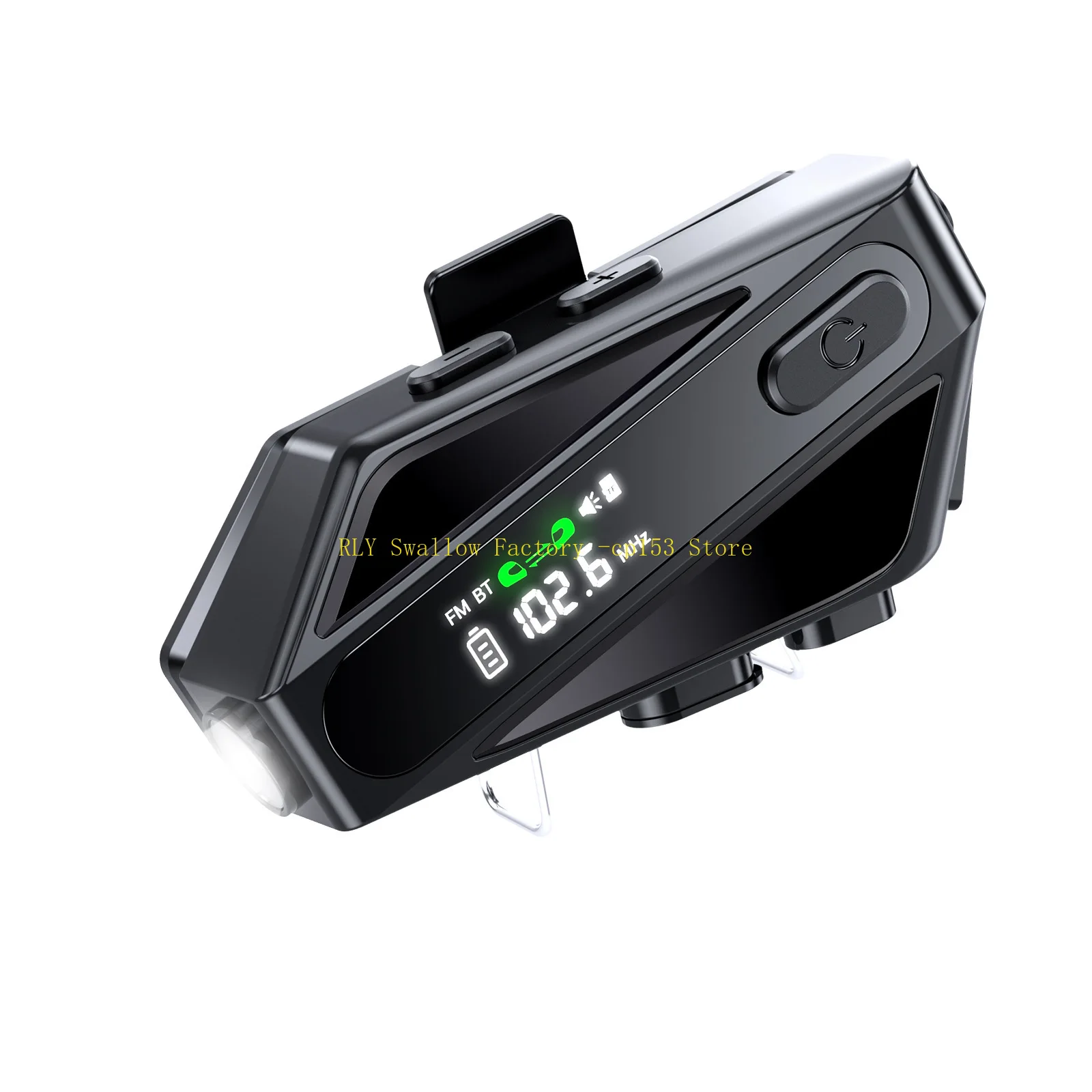 Multiplayer intercom riding headset waterproof noise canceling   helmet bluetooth headset soft and hard mark convertible