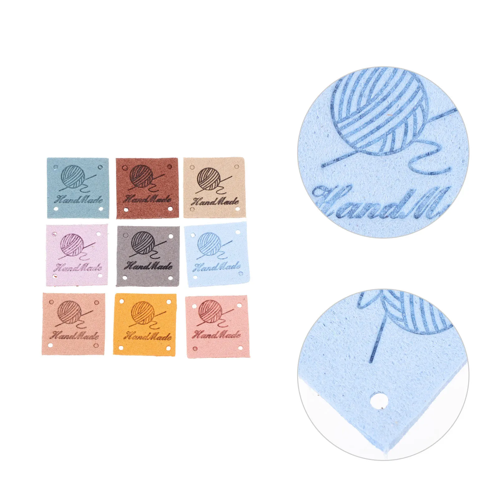 

45Pcs Embossed Clothing Labels Handmade Tags Sewing Accessories for Custom Apparel Tag Clothing Label