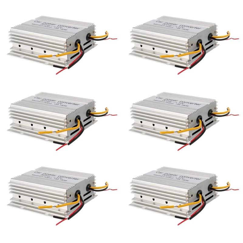 6X DC DC Converter 24V To 12V 15A Power Buck Module Car Step Down Voltage Regulator Reducer For Car Stereo