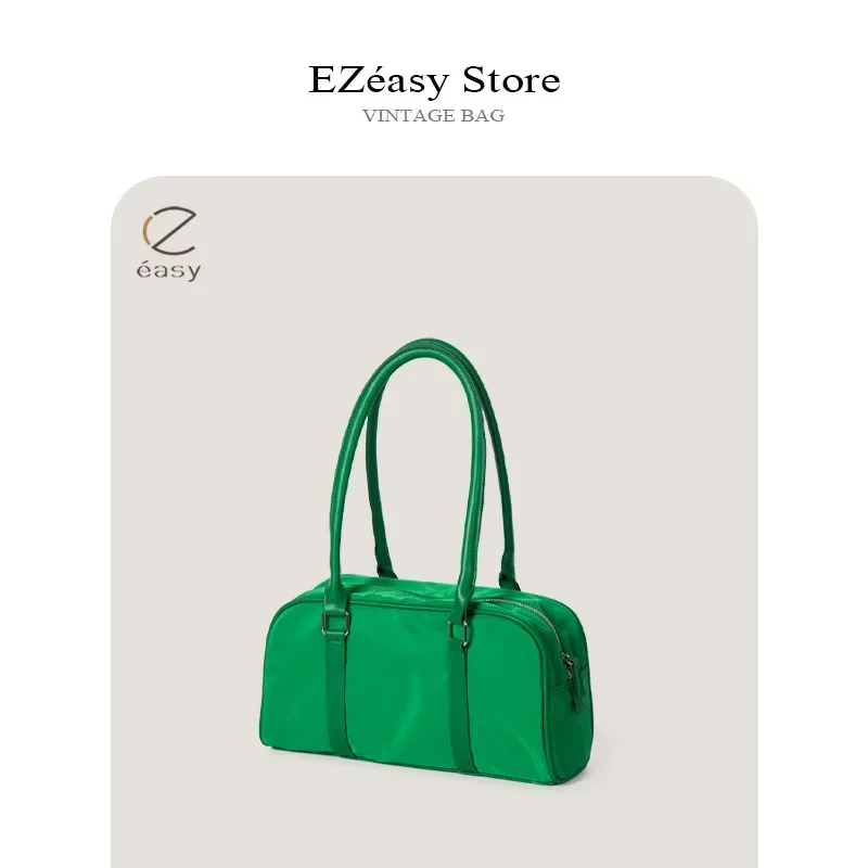 EZeasy Light Luxury Niche Designer Bags for Women Large Capacity Nylon Shoulder Bag Fashionable and Versatile Pillow Handbag