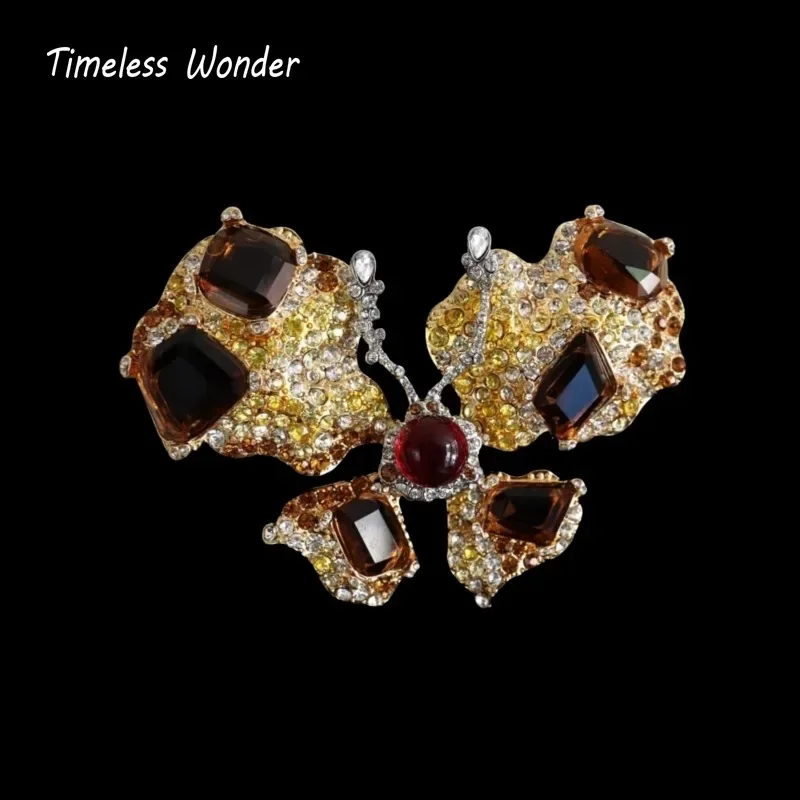 

Timeless Wonder Stunning Zircon Butterfly Brooch Pins for Women Designer Jewelry Runway Top Bride Gift Trendy Cute Classy 5283