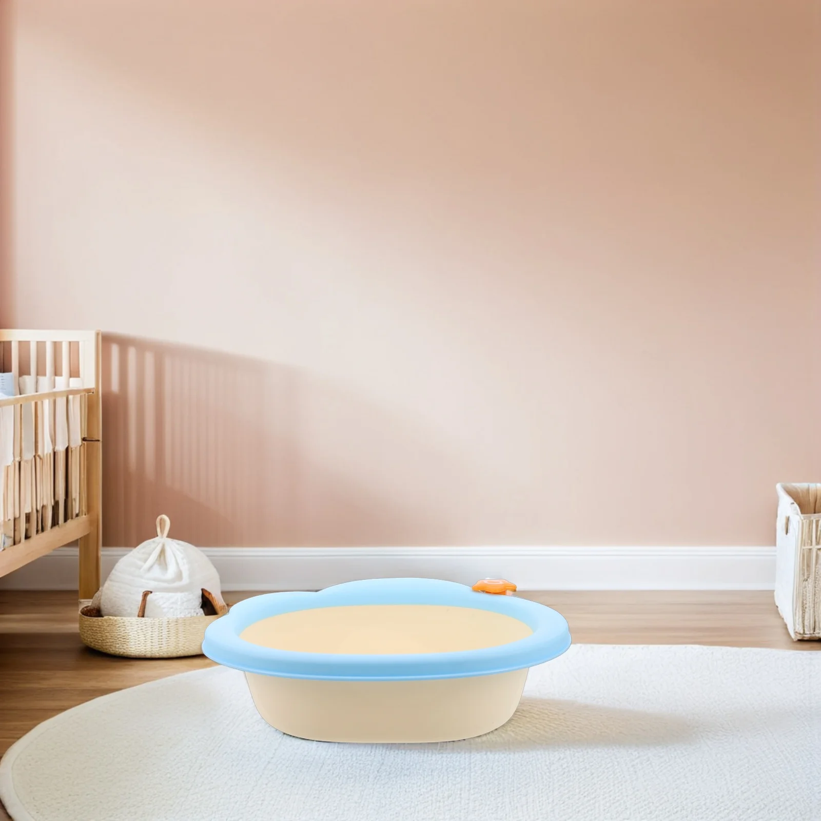 

4200Ml Wash Basin Thickened Lightweight Bath Basin for Face Feet Cleaning Home Travel Use Essentials