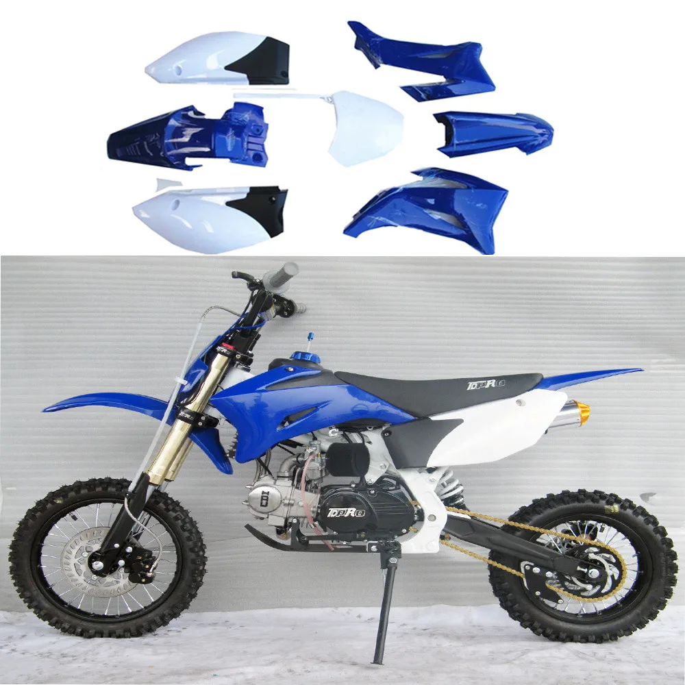 7pcs Blue Complete Plastics Fender Kit Fairing For Dirt Pit Bike Yamaha TTR110 TTR110E TTR 110 SSR SDG 140cc 150cc 160cc 170cc