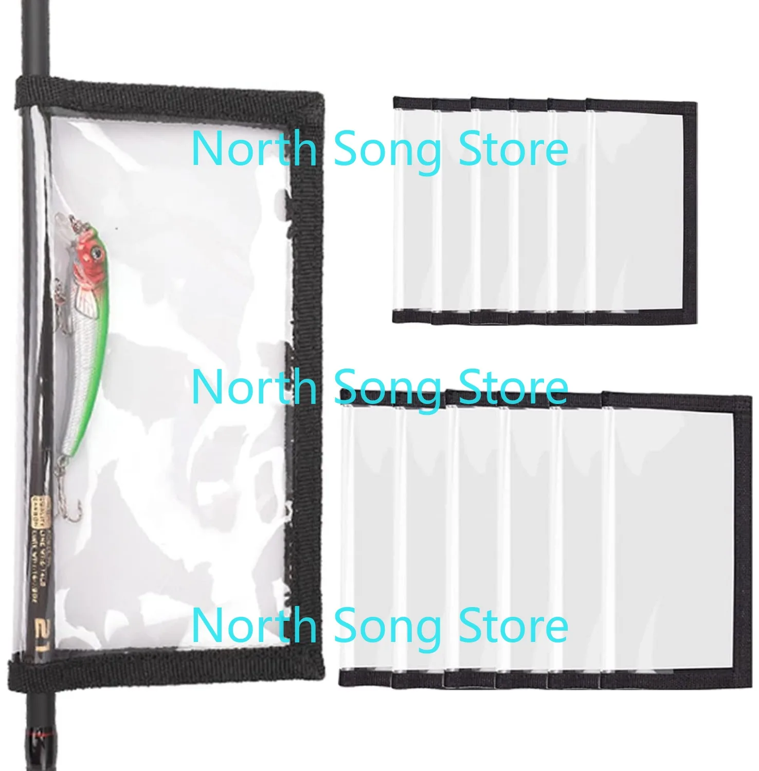 

Обертывания для рыболовных приманок, прочная прозрачная пленка для приманки из ПВХ для удочки, чехлы для крючков для морской воды, тканевая защита для приманки