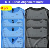 DTF Alignment Ruler Sets DTG T-shirt Align Ruler Tool Acrylic T-Shirt Ruler Guide to Center Designs for Vinyl HTV Alignment Kit