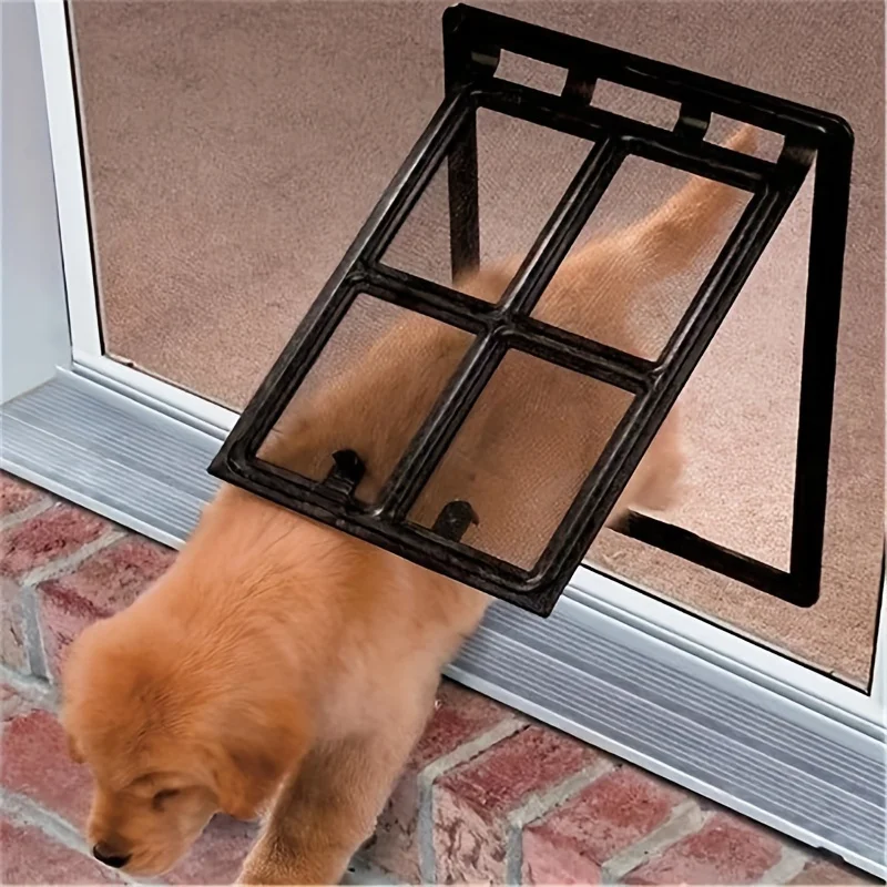 

Pet Pal Screen Door - Doors with Magnetic Flap Closure, Durable ABS Material, Easy Install, Mosquito-Proof, Two-Way Swing for Sm