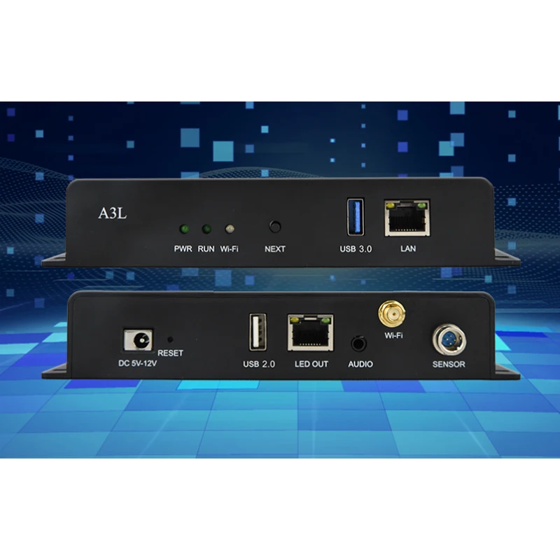 Huidu Asynchronous Sending Box HD-A3L Support 1280 x 512 pixels LED Display ,work with Receiving Card R712 , R716 , R708
