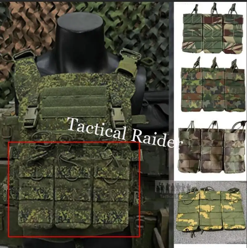 TAZ16 Bolsa táctica cargadores individuales dobles triples EMR cintura - imagen 3