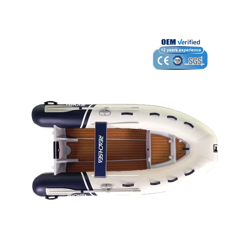 

Reachsea New Arrival Hypalon PVC Aluminum RIB Boats Inflatable Row Boat For Sale