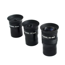 Agnicy Astronomical Telescope Accessories PROSOL Eyepiece PLOSSL PL6mm PL10mm PL25mm HD Antireflective Film 1.25 Inches 31.7MM