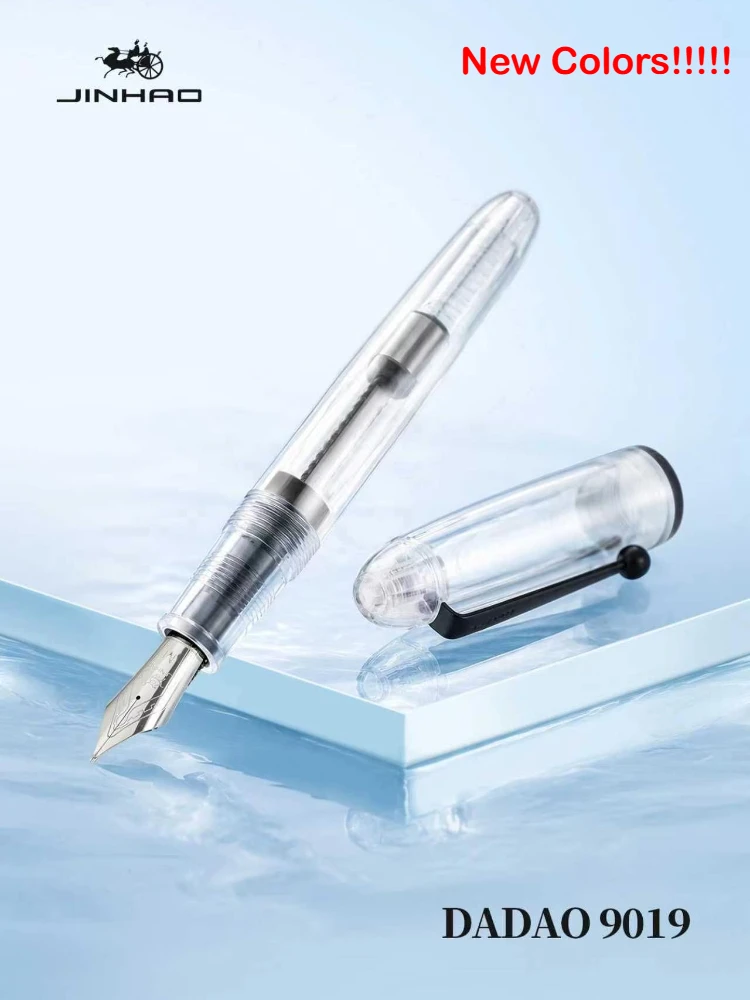 Перьевая ручка JINHAO 9019, ручка из смолы большого размера цвета слоновой кости, перо EF/F/M с большим конвертером, канцелярские принадлежности, офисные школьные принадлежности, ручка для письма