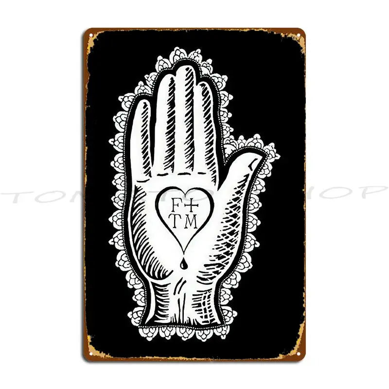 F Tm Hand Metal Plaque Club Pub Plates Wall Decor Wall Cave Customized Tin Sign Poster