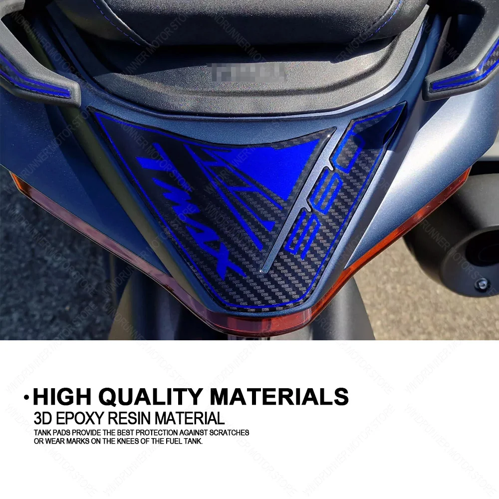 For T Max TMAX 560 2022 Motorcycle Accessories Waterproof Protective Tank Pad Sticker Kit 3D Epoxy Resin Protective Sticker