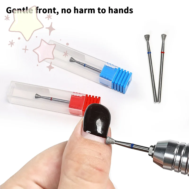 1 pièces diamant fraise chauve foret à ongles pour manucure pédicure perceuse électrique lime à ongles Bits outil de dissolvant de cuticules