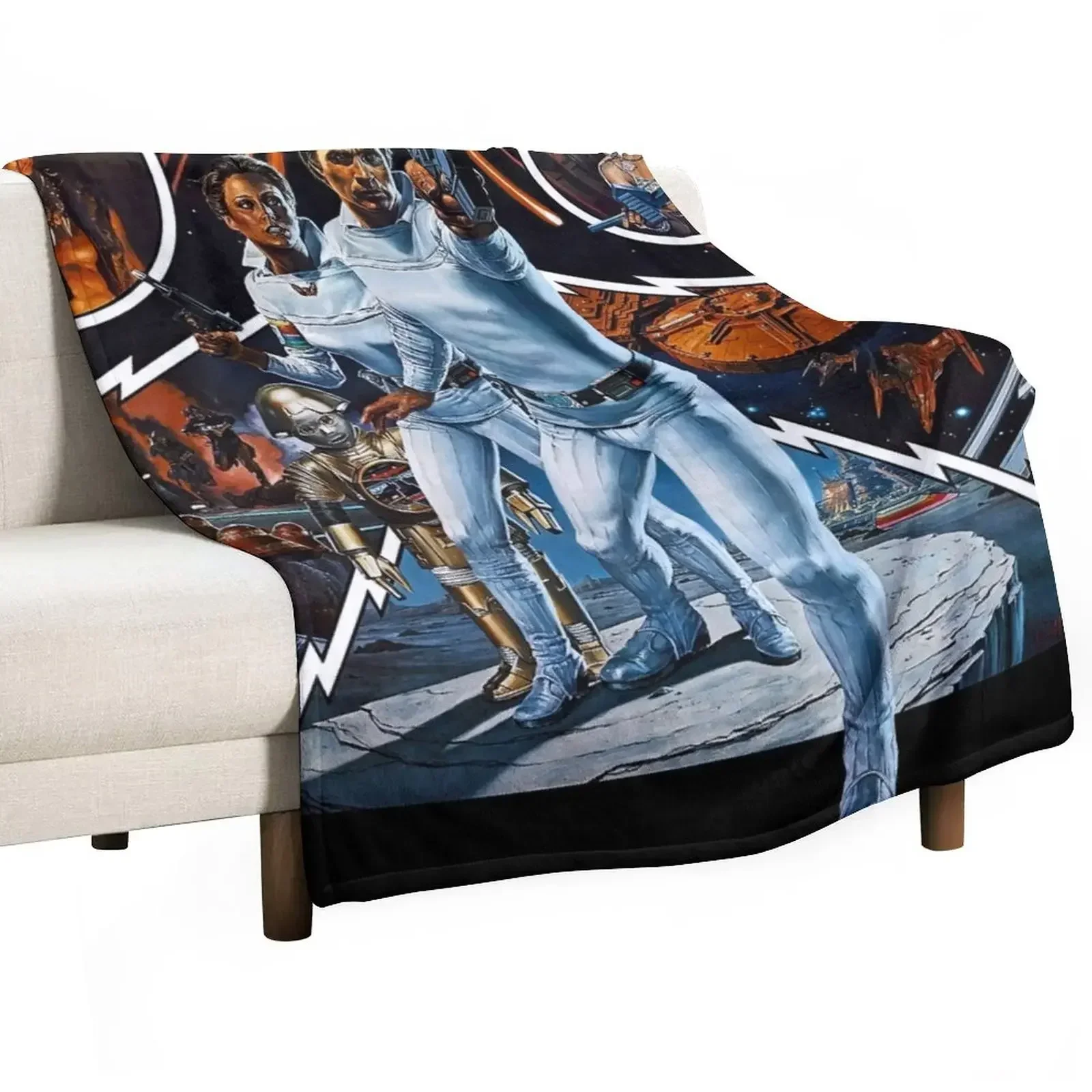 

Buck Rogers - Digital Art Throw Blanket Multi-Purpose Plush Blankets