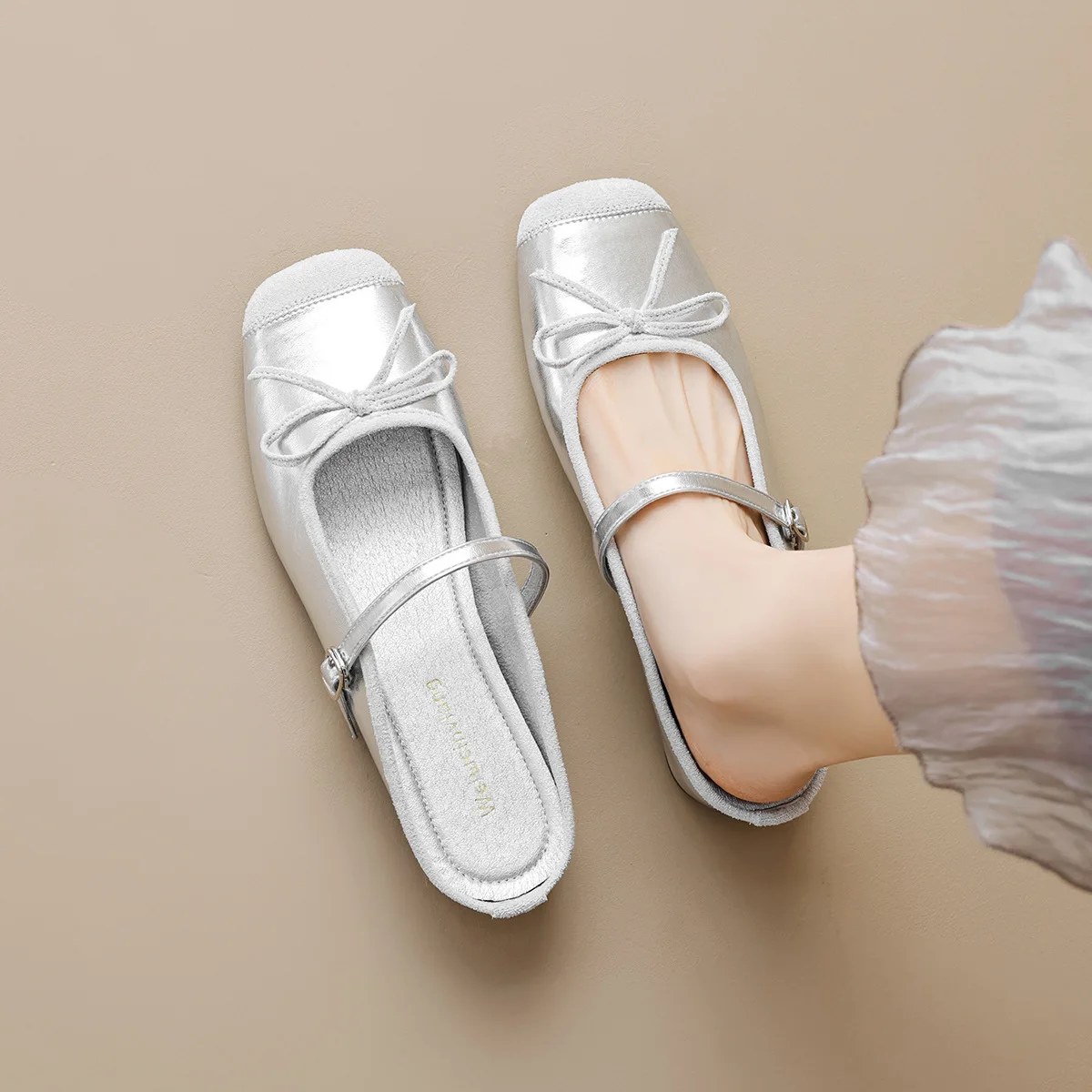 

Gorasion Flat Slippers Women Summer Increased Internal Shoes Elegant Solid Mary Jane Shoes Female Slingback Slip-on Pumps