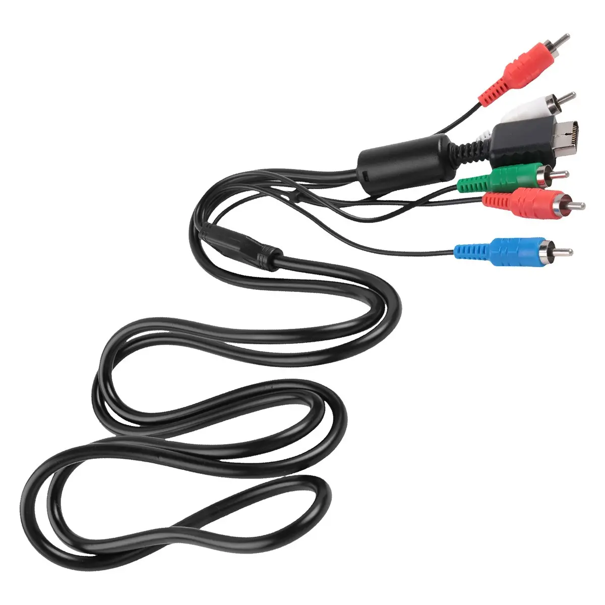 Ypbpr for PS2// Slim HDTV-Ready TV HD Component AV Cable 5-Wire 6FT Black