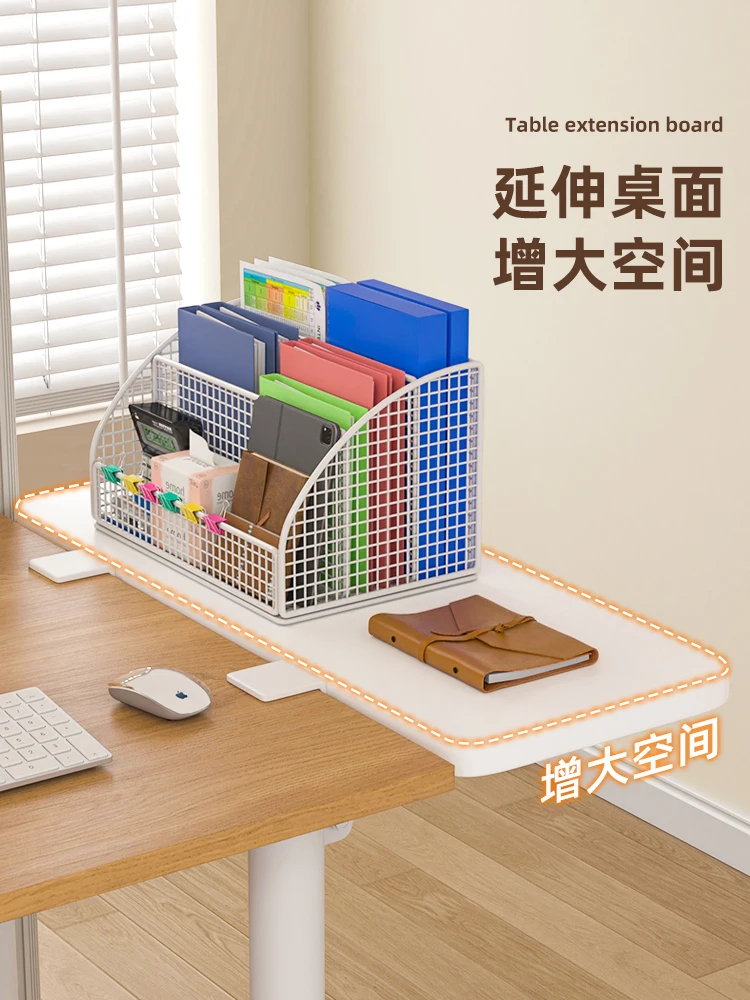 Desktop-Erweiterungsplatine, Erweiterungsraum, faltbares Regal, verlängerter und verbreiterter Büroschreibtisch, keine Stanzarmunterstützung