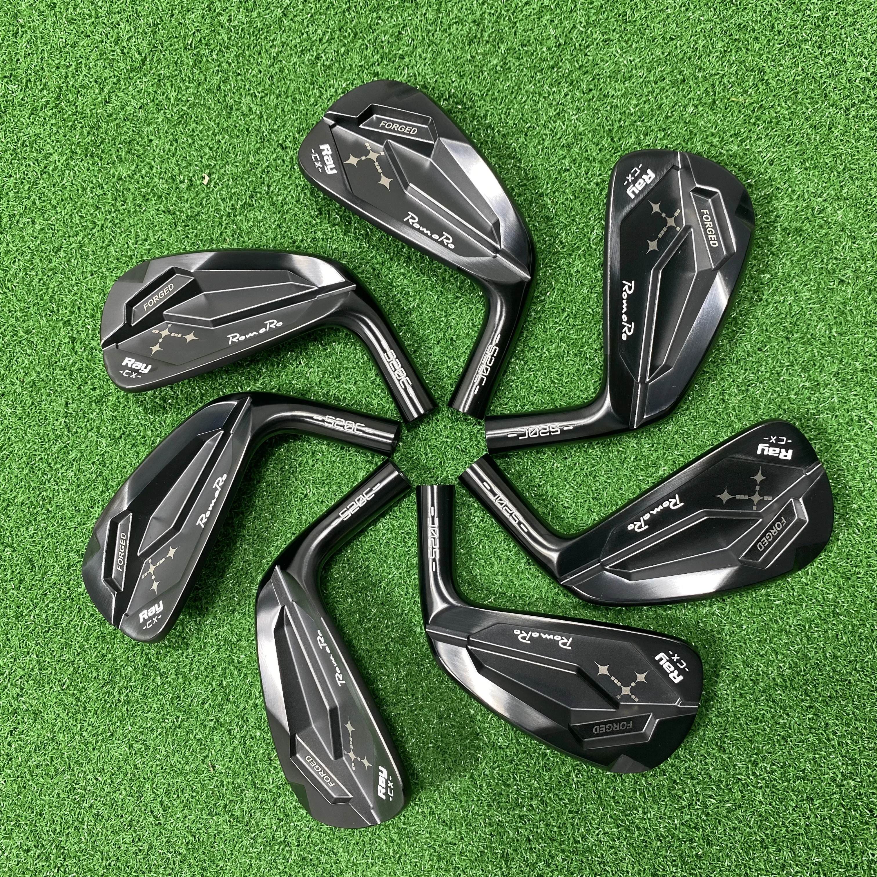 New Soft iron forging Golf Club romaro black Golf Irons Set Golf Club 4-9Pw (7PCS) offers shaft options